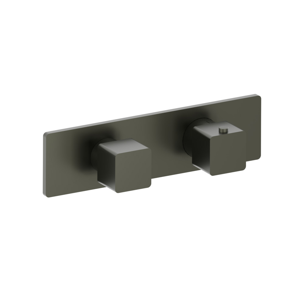 Thermostatische douchemengkraan - 1 uitgang | Gun Metal Grey