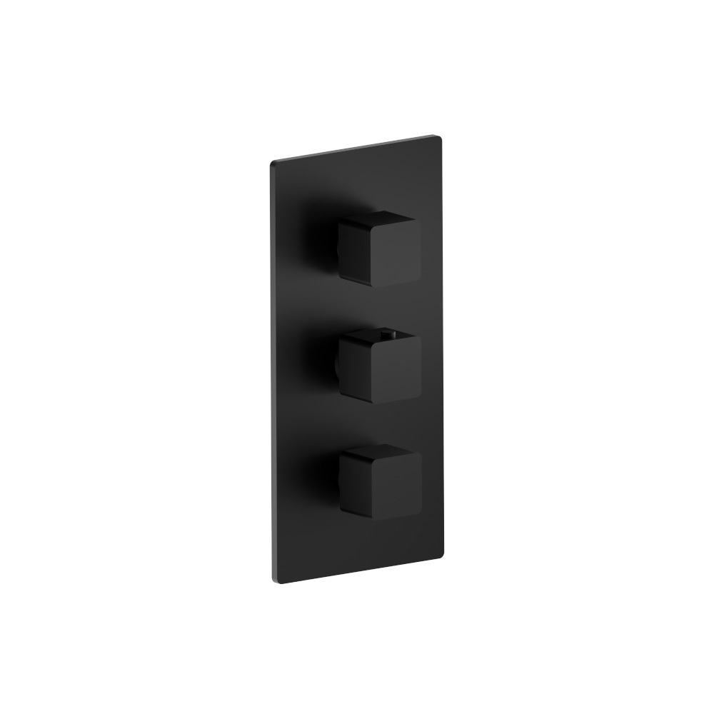 Thermostatische douchemengkraan - 2 uitgangen | Gloss Black