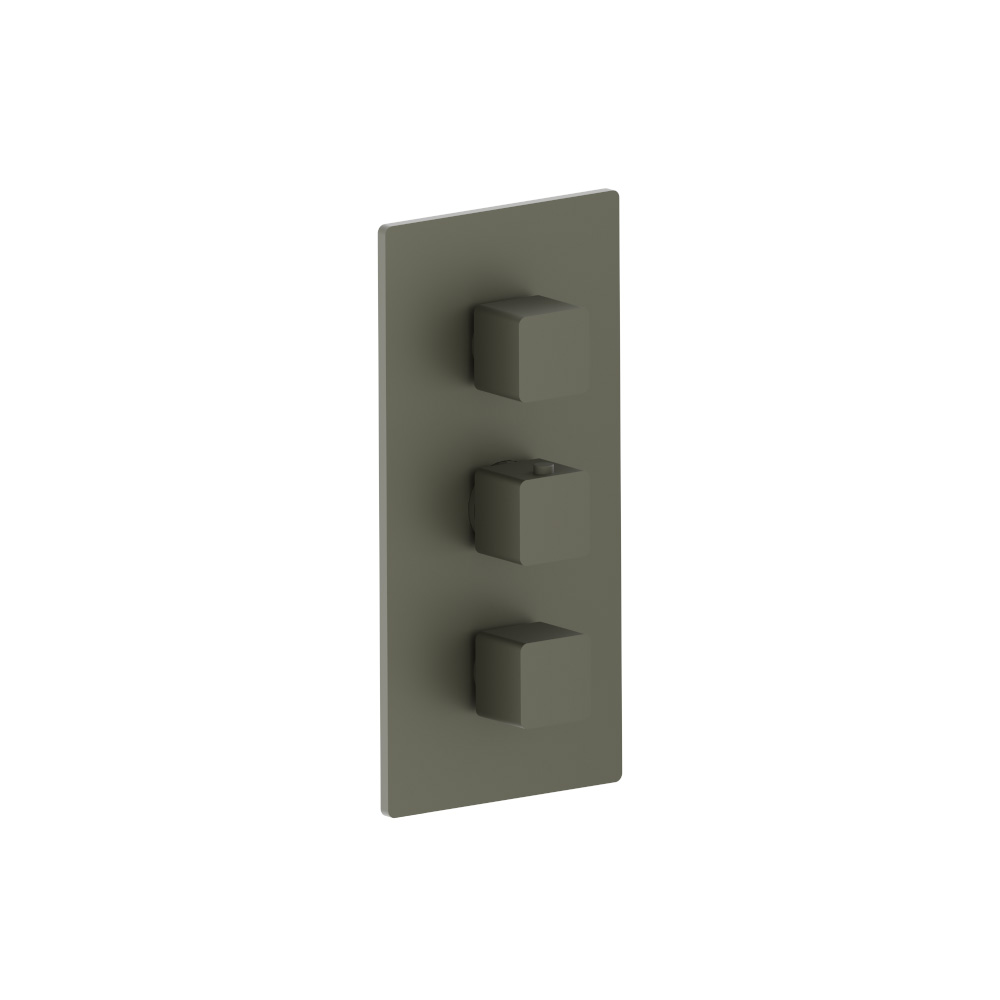 Thermostatische douchemengkraan - 2 uitgangen | Gun Metal Grey