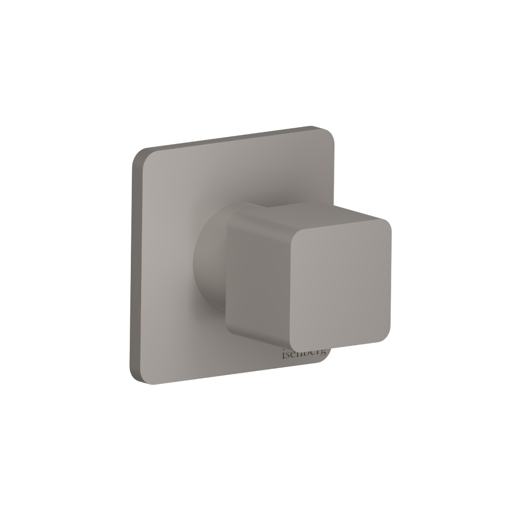 3/4" Volumeregeling inbouwdeel met afbouwdeel | Steel Grey