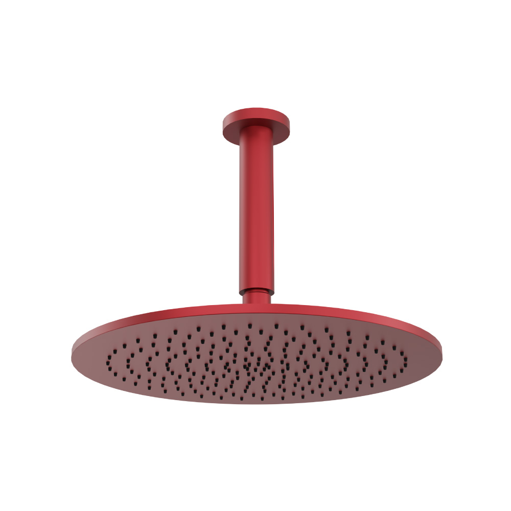 300 mm ronde hoofddouche met 150 mm plafond douchearm | Crimson