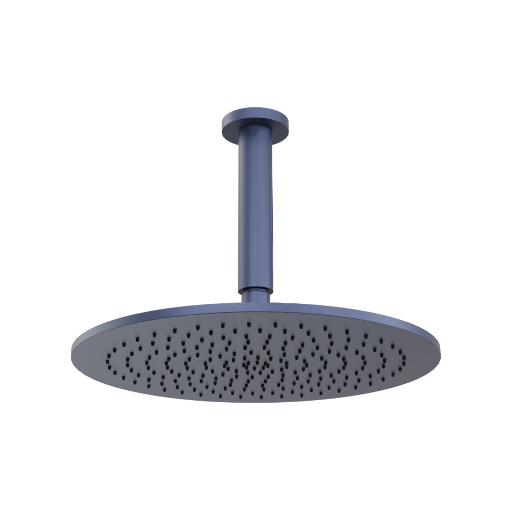 300 mm ronde hoofddouche met 150 mm plafond douchearm | Navy Blue