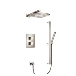 Two Output Shower Set With Shower Head, Hand Held And Slide Bar